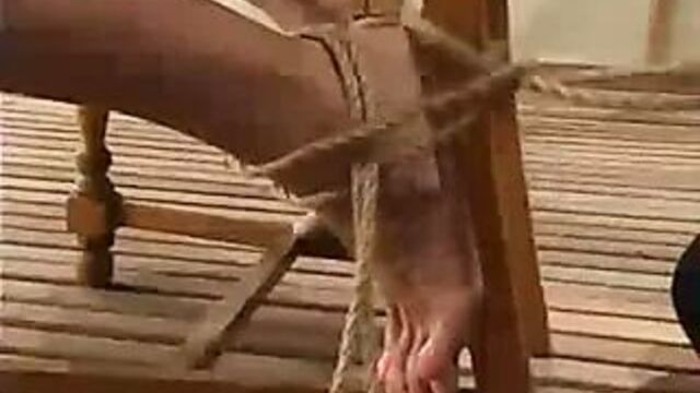 Incredible bondage technique for a busty babe Venus