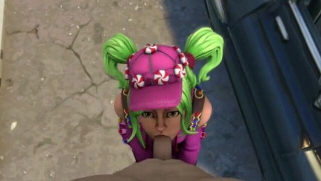 Fortnite Zoey suck a big cock blowjob