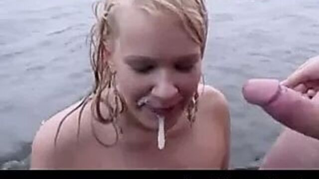 Scandi young couple fucking in nature