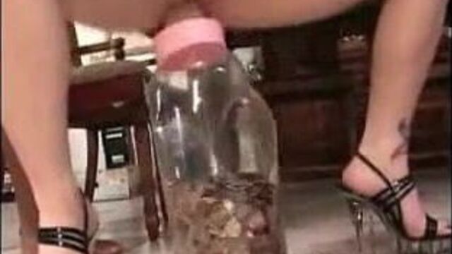 We stuck a computer mouse in her pussy hehehe