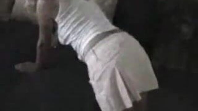 Gorgeous Milf in a White Skirt Bends Over and Gets Rode By RB