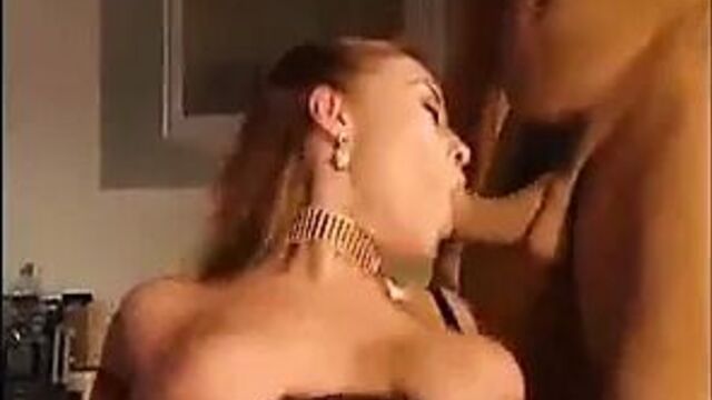 Krystal de Boor does sex with three men at private party