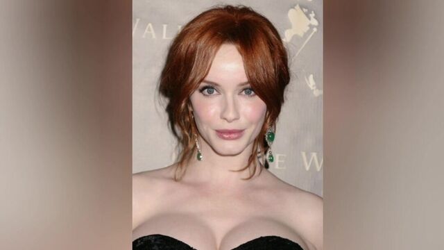 Christina Hendricks Jerk off challenge