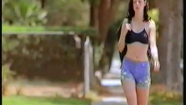 Rose McGowan Black Bra Top. Nice