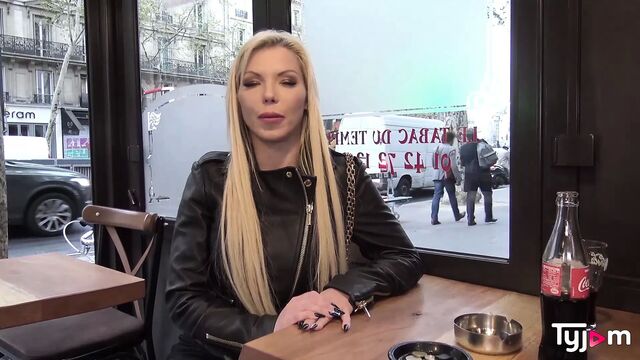 Hot british blonde Barbie Sins fucks hard with a french cock