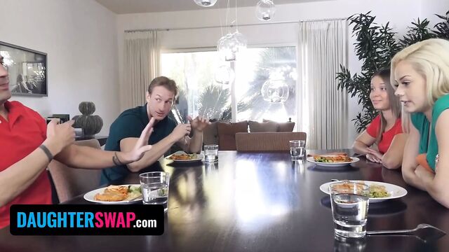 Daughter Swap - Best Buddies Swap Stepdaughters And Enjoy Drilling Their Tight Twats