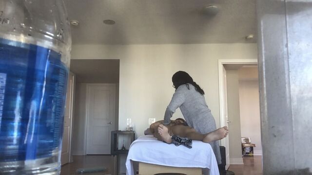 Legit Ebony RMT CAN'T Help Herself And Gives In To Asian Cock