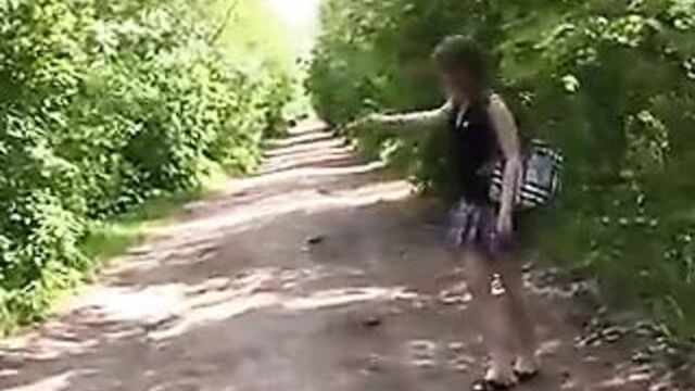 Gang bang fuck with a hot school girl