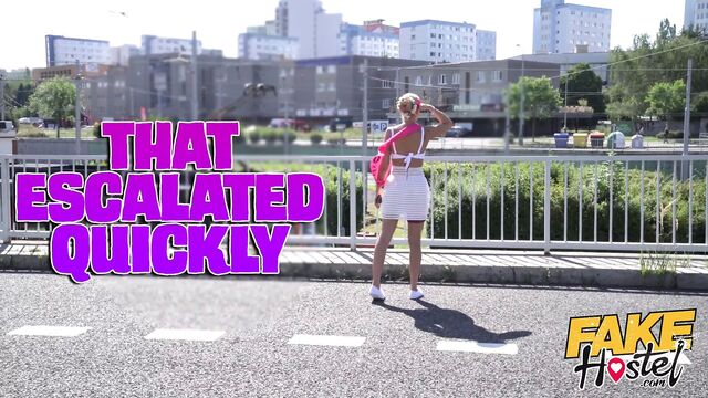 Fake Hostel Mutual masturbation escalates into cheating anal