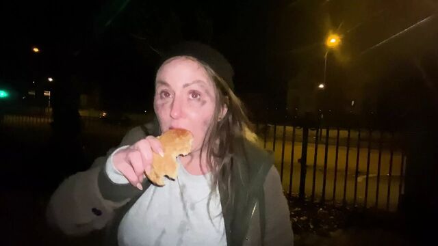 Cracky has a fishy gift for her street friend