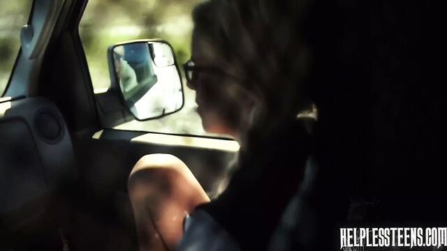 Helpless nerd teen picked up and fucked in dungeon