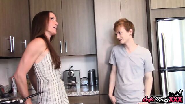 Deviant Stepmom Sofie Marie Seduces Her Young Stepson