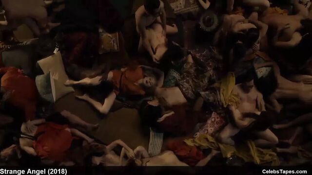 Amara Zaragoza & Bella Heathcote nude and wild orgy