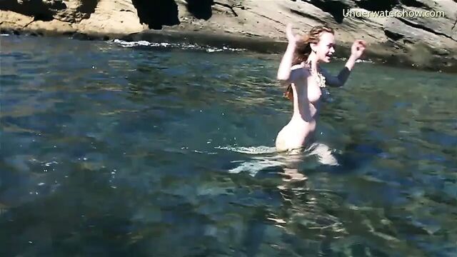 Tenerife sea girls swimming