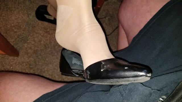 Sexy Size Sevens Half D'Orsay Shoe Job