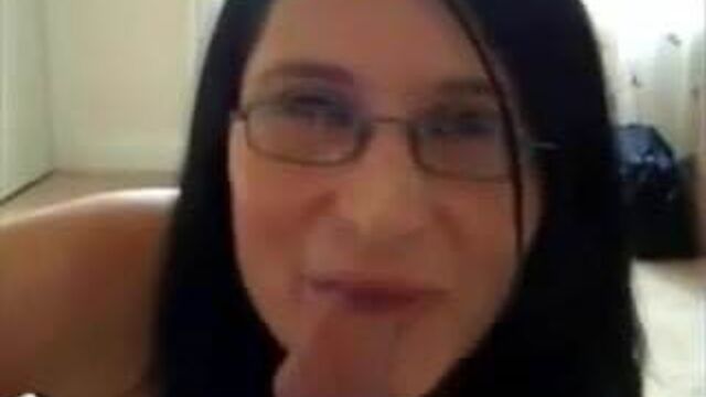 Louise Hunter - cumshot on glasses