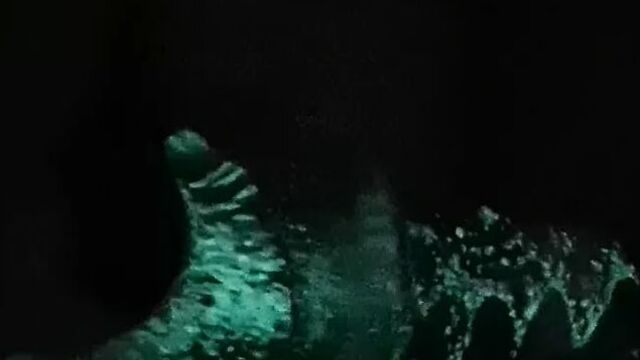 Using my glow in the dark dildo